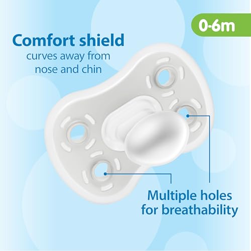 Dr. Brown's Advantage One-Piece Silicone Baby Pacifier, 0-6m, 3-Pack - image 7