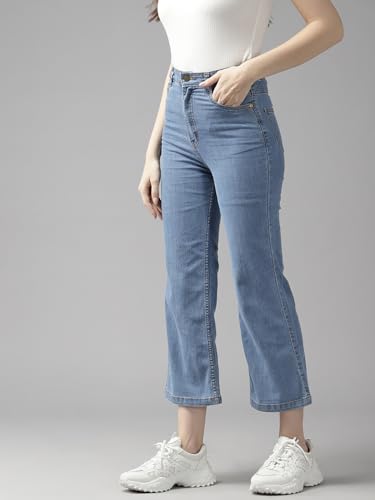 Image of GUTI Womens High Rise Crop Length Jeans()