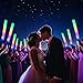 GDHZWTMY 36 Pcs LED Foam Glow Sticks Bulk,Glow in The Dark Party Supplies，Foam Light Up Sticks 3 Modes of Color Flashing for Birthday,Wedding,Raves,Carnival,Halloween Christmas,New Year,Concert
