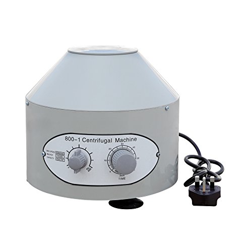 ECO-WORTHY Máquina centrífuga eléctrica del contador de tiempo de la práctica médica del laboratorio de la centrífuga de 220V 4000rpm Cover