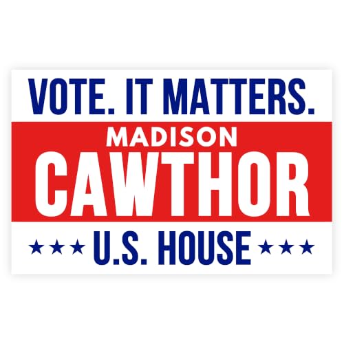 Madison Cawthorn for Us House 2026 Sticker Car Bumper Election Matters Vote Race November