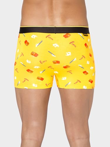 Bummer Printed Micro Modal Trunks Underwear for Men – Ultra Soft & Breathable, 3 Times Softer Than Cotton, Anti-Bacterial, Stretchable for Ultimate Comfort & Style, Pack of 1 (A Shark Tank Product)