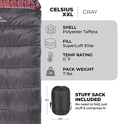 TETON Celsius XXL, 25, 20, 0 Degree Sleeping Bags, All Weather