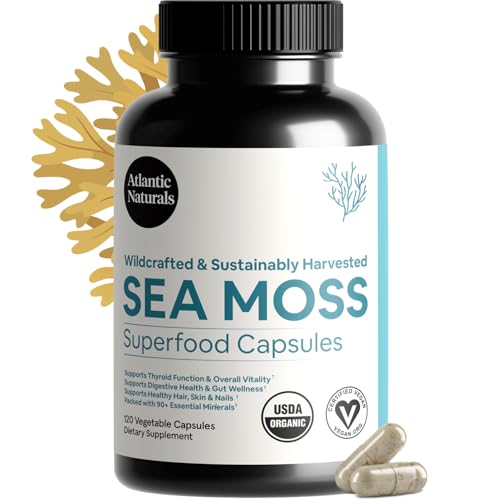 Atlantic Naturals Organic Irish Sea Moss Capsules (120 ct)