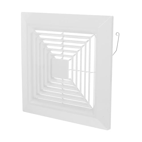 ARTIBETTER Couvercle de Ventilateur de Salle de Bain 27x27 Cm en Abs avec Panneau à Ressorts, Construction Robuste, Design Moderne Minimaliste pour Ventilation Plafond ou Mur