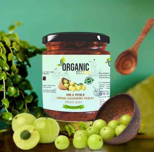 Image of Organic Anand Amla Pickle 500gm | Homemade Indian Gooseberry Pickle | Traditional Amla Ka Achaar | Natural, Homemade Pickle| No Artificial Preservatives | Ready to Eat