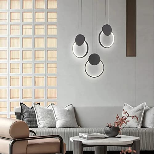 LIGKIN LED Chandelier Round 11W Hanging Lamp - Image 3