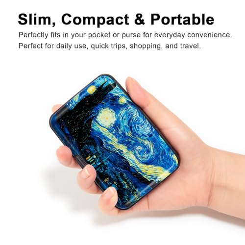 Image of Aluminum Wallet RFID Blocking Slim Metal Business ID Credit Card Holder Hard Case