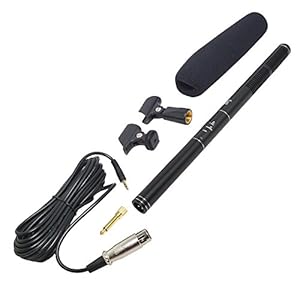 Bestshoot Camera Microphone, Interview Mic Hot Shoe Mount Condenser Microphone, XLR 7.5M Cable