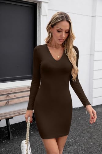 Image of Valiamcep Womens Sleeveless Bodycon Mini Dress Summer Tank Dresses | V Neck,Rib Knit,stretch soft fabric,bodycon,slim fit,sleeveless,summer,Basic,casual daily,dating,club,cocktail