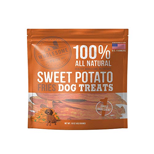 Wholesome Pride Sweet Potato Fries Dog Treats, 16 oz - All Natural Healthy