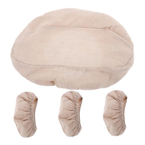 MOLUCKFU 4 Piezas De Cubierta De Tela para Cestas De Pan, Herramientas para Hacer Repostería, Forros De Tela para Hornear, Suministros para Hornear, Cubiertas para Cuencos De Pan De,