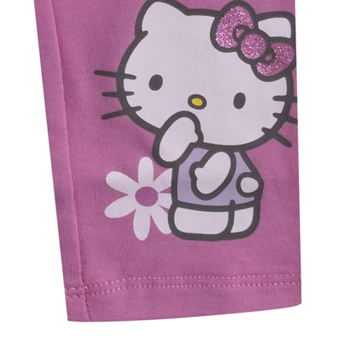 Image of Hello Kitty Girls Long Sleeve Shirt T-shirt and Pants 4 Piece Set Big Kids