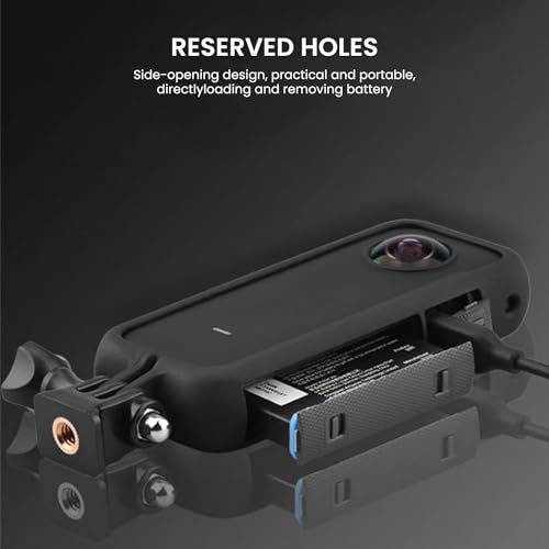 Image of Insta 360 X3 Plastic Protective Frame Border Case | Anti-Fall, Anti-Scratch, Shockproof Cover Cage for Action Camera | Durable Protective Housing for Insta 360 X3