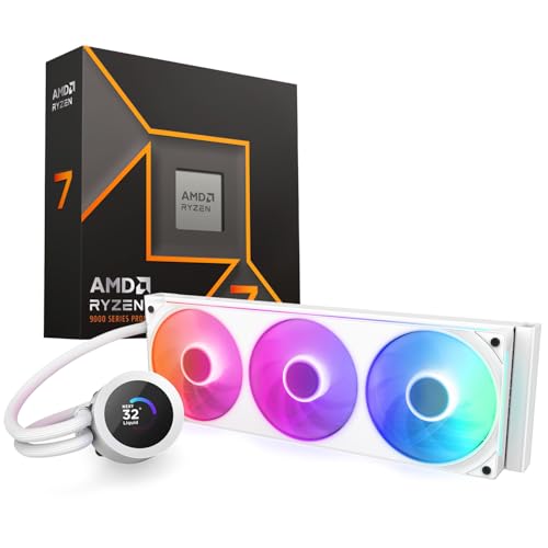 NZXTxAMD Ryzen 7 9700X / Kraken Plus 360 RGB v2 (White) BUNDLE ASK-R9700X-KR360W2 KIT PC8786