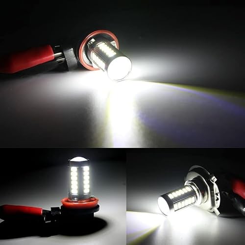 2Pcs 9005 9006 Led Bulbs Fog Lights 5630 33Smd Tail Lamp Car Light Parking 12V (Color : White, Size : 9006/Hb4) #TOP5