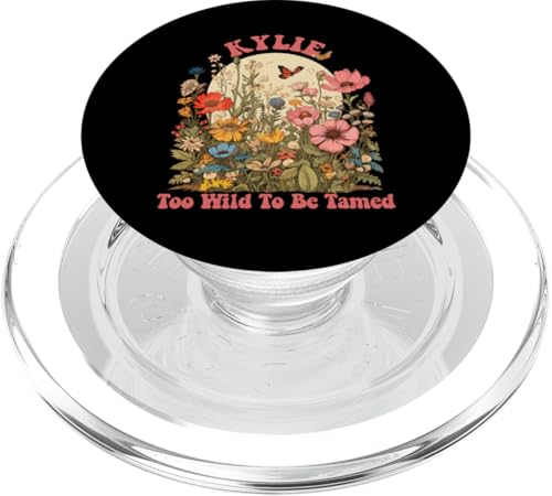 KYLIE Name Cute Retro Girls Wildflower KYLIE Name PopSockets PopGrip para MagSafe