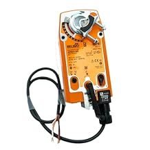 Belimo AFB24-SR Spring Return Fail-Safe Proportional Damper Actuator, Direct Coupled, No Auxiliary Switch, 3, 18 Ga Appliance Cable, 1/2" Conduit Connector, 24V