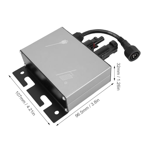 Microinversor solar de red en aluminio IP45 para producción eficiente 7