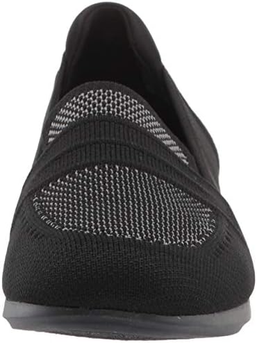 Clarks womens Carly Charm Loafer, Black/Grey Knit, 7 US | Image 1