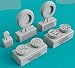 Reskit RS48-0106 - 1/48 â€“ Wheels Set for F4U Corsair / F6F Hellcat Navy