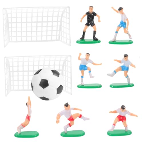 FUTUREORYY 1set Decorazioni Per Torte Tema Calcio Topper Miniature Di Calcio Per Compleanni e Feste Sportive