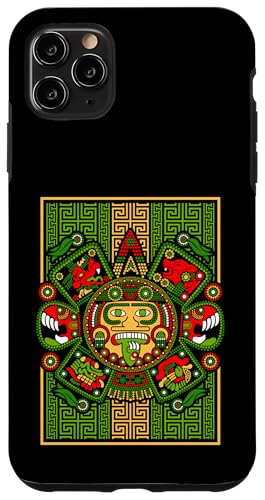 Mexican Pride Eagle Emblem Patriotic Mexico Aztec Calendar �X�}�z�P�[�X iPhone 11 Pro Max �p