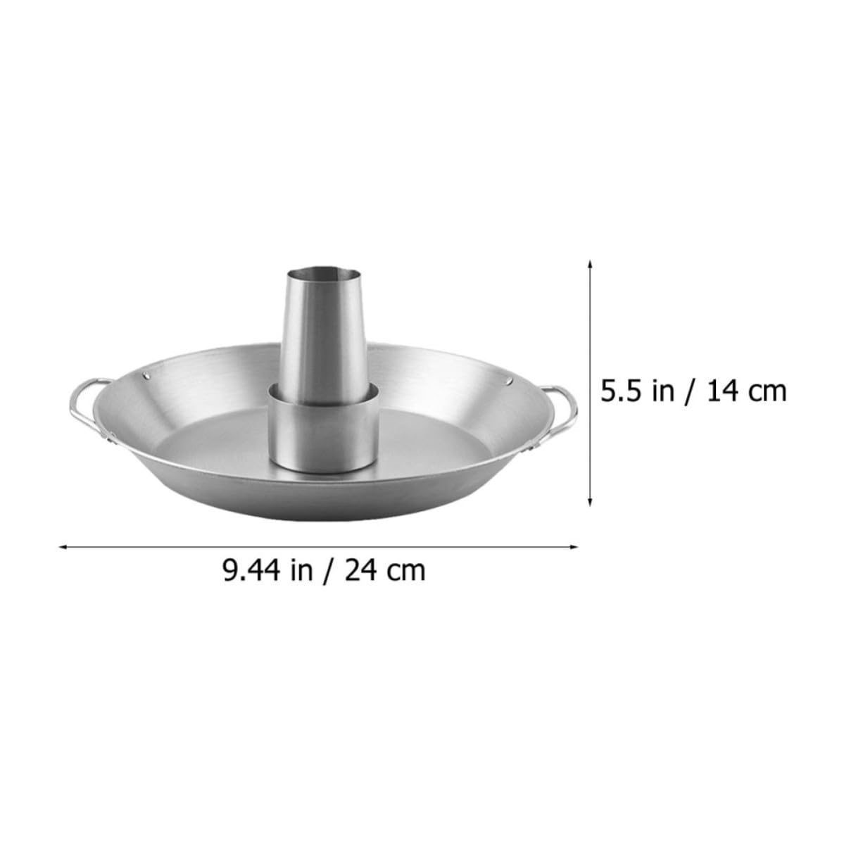 Homoyoyo Piatto per Arrosto di Pollo in Acciaio Inox, Supporto Barbecue