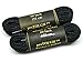 Greatlaces 2 pair pack round Black w/Black proTOUGH Heavy Duty 6mm thick 3/16 Kevlar Reinforced boot laces shoelaces