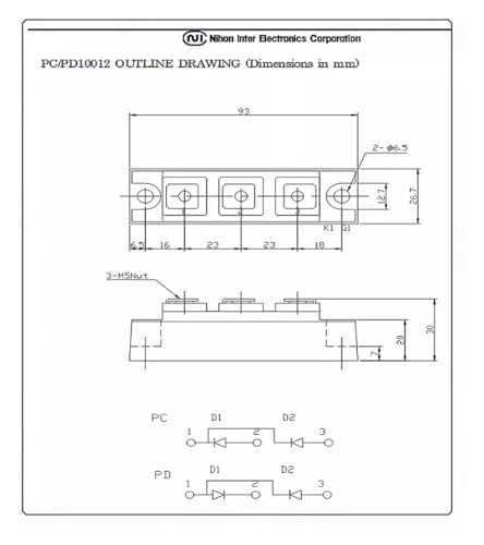 Module de thyristor de puissance PDH10016 PD10016A composant redresseur d'origine - 3