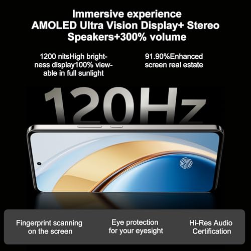 VIVO V40 SE 5G 80W Smartphone,Teléfono móvil 8GB+256GB - Pantalla AMOLED 6.67" 120Hz, Cámara 50MP, Batería 5000mAh, Android 14, Negro(Sin Cargador) - Imagen 5