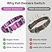 Waterproof Dog Collar for Rain, Snow or Swim – Quick-Dry, Stink-Proof & Dirt-Proof – Washable, Easy to Clean & Odorless – Soft & Durable– Rust-Proof Metal Buckle for Medium & Large Dogs - Pink-S 3/4