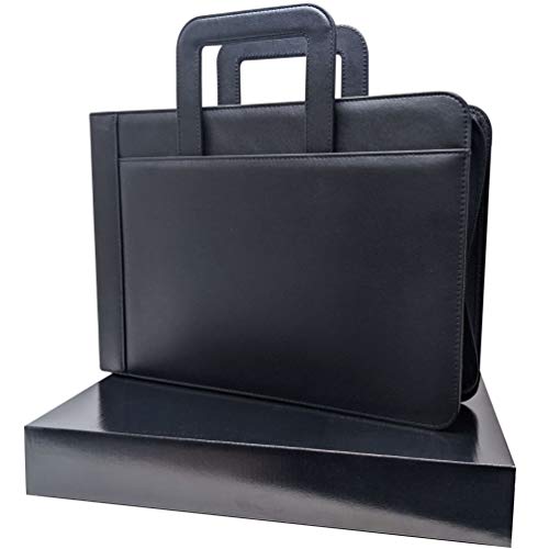 Msp 7 Ring Business Check Portfolio Binder With Handle, Zipper Closure For 3-To-A Pages Business Or Personal Checks With Stub (7 Ring Business Check Portfolio) #TOP1