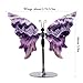 Natural Crystal Butterfly Statue Genuine Crystal Figurine Ornament, Amethyst Agate Wings, Home Office Tabletop Decor (Amethyst)