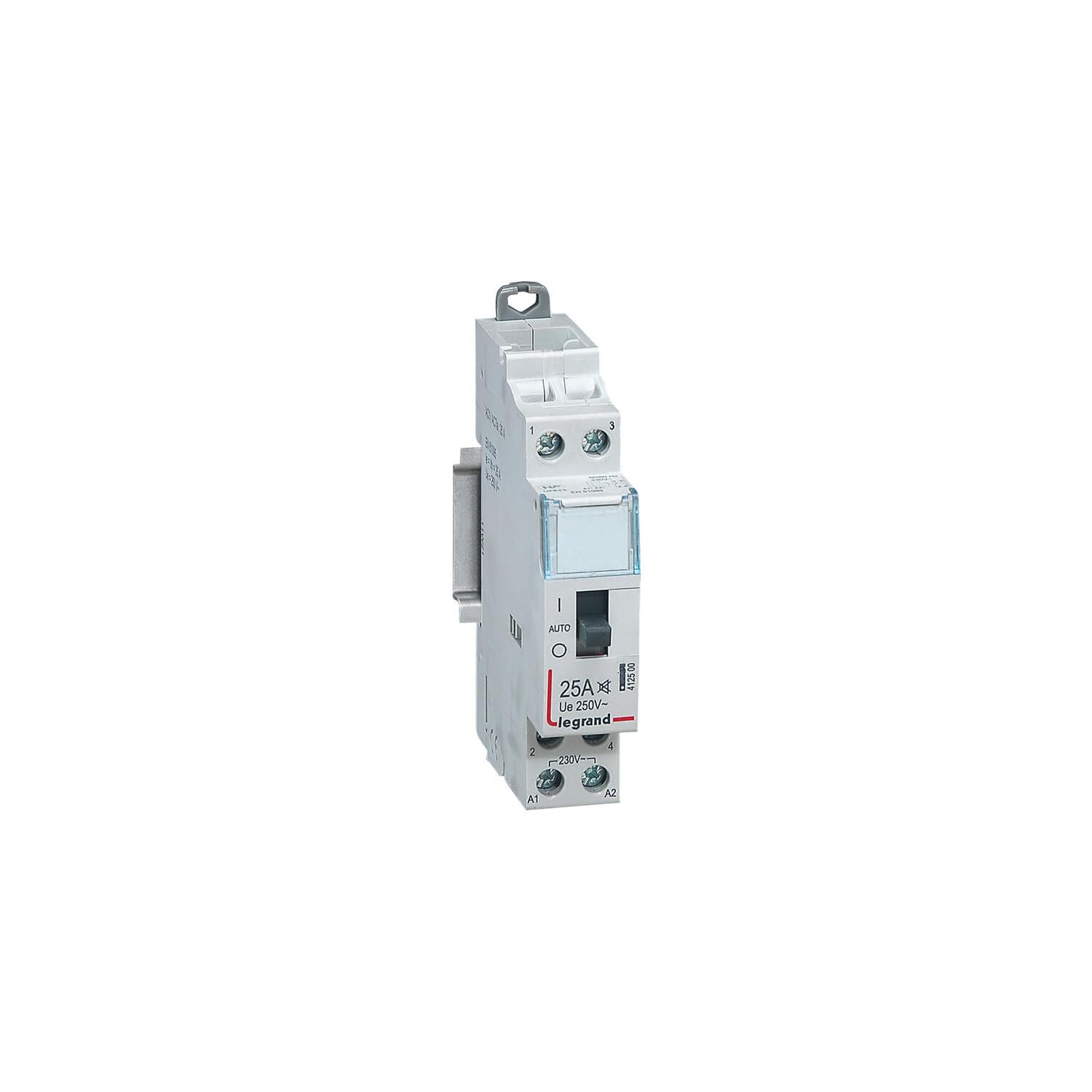 412500 Legrand - Contacteur Domestique Cx³ Silencieux Bobine 230v~ - 2p 250v~ - 25a - Contact 1no+​1nf - 1 Module