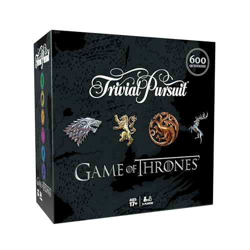 Trivial Pursuit: Game of Thrones, Quick Play Edition,Test Your Knowledge of GoT Lore with 600 Questions in 6 Categories About Westeros, Houses,...