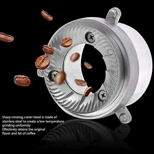 SXLCKJ Elektrische Kaffeemühle, professioneller Hochleistungs-Edelstahl, ultrafeiner Mahlgrad mit einstellbarem Cu… – Bild 3