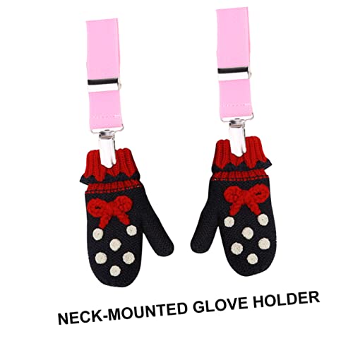2pcs Adjustable Elastic Glove Clip and Hat Hanger for Children Winter Mittens Holder for Outdoor Activities3