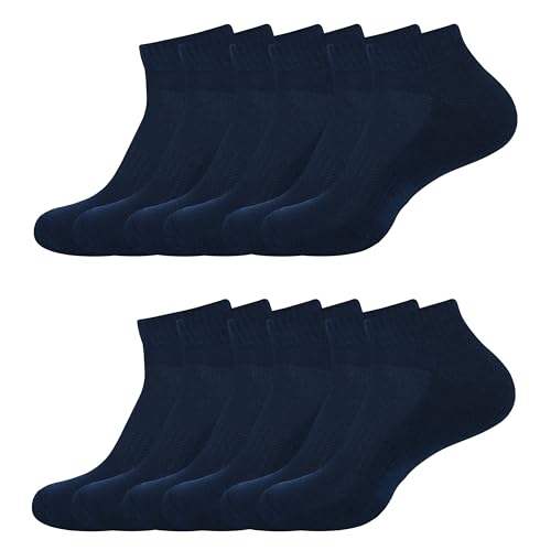 Image of Womens Cushioned Ankle Socks, Low Cut Breathable Casual Super Soft, Multi Color Options Size 4-7, 6-9