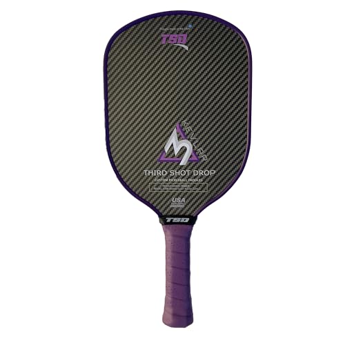 Third Shot Drop Elongated 6" Handle Pickleball Paddle | Aramid Weave Surface (K2) (Nomex 10.5mm Core)