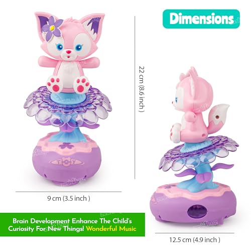 Zest 4 Toyz Musical Toys for Kids with Light Music and Universal Wheel 360 Degree Rotating Battery Operated Bump N Go Animal Figure Toys for Boys and Girls Multicolor - Image 3