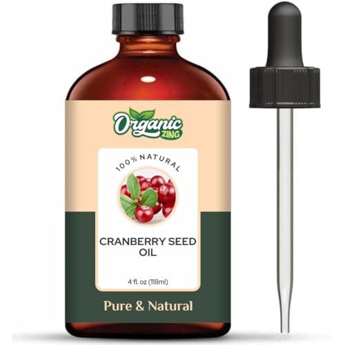Image of Organic Zing Cranberry Seed Oil 118 ml (3.99 fl oz) - Antioxidant-Rich Seed Oil for Skincare, Haircare, DIY Formulations, Soaps & Cream Blends
