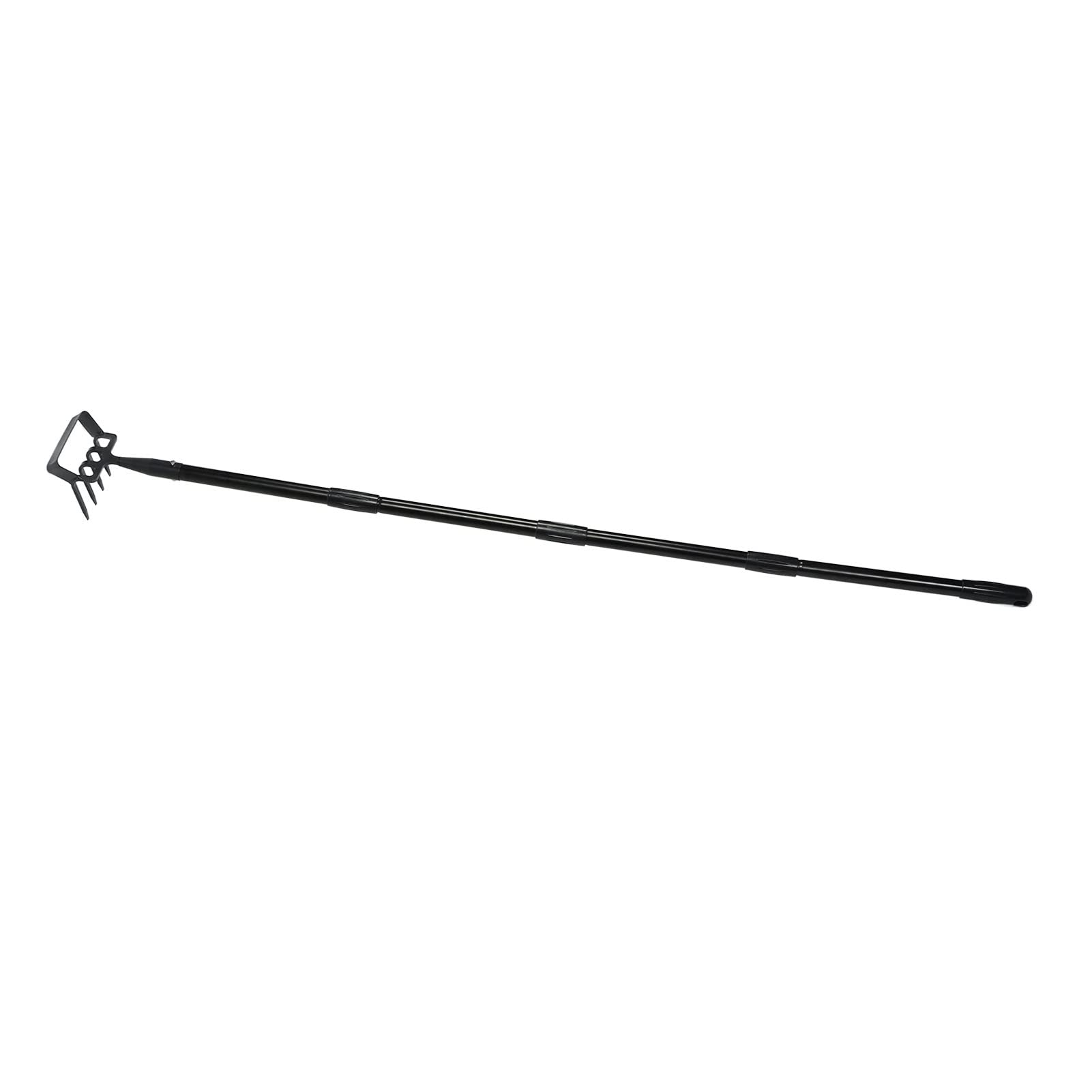 Verstellbarer Unkrautstriegel, Gartenhandstriegel aus Edelstahl mit ergonomischem Griff, robuster Kultivatorstriegel zum Lockern des Bodens und zum Jäten in Gemüse- und (4 Abschnitte)