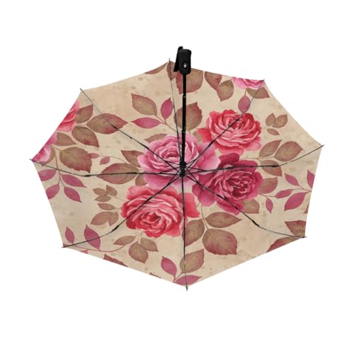 Parapluie de voyage automatique compact anti UV coupe vent petit parapluie pliable femme