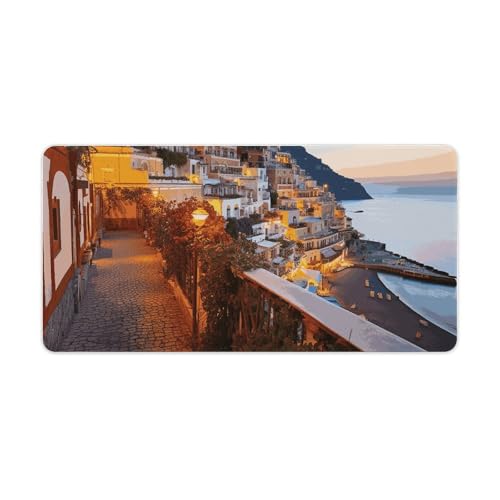 Tapis de souris de jeu grande taille au design Positano et finitions premium