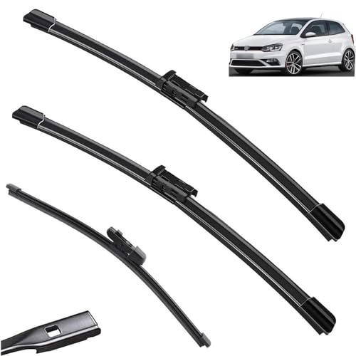 Autowischer kompatibel mit VW Polo 6R Schrägheck 20092017 Auto-Wischerblätter vorne und hinten weiche Gummi-Scheibenwischer automatische Windschutzscheibe 24 Zoll 16 Zoll 11 Zoll 2015 2016 (C