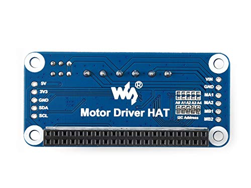 Waveshare Motor Driver Hat, Compatible with Raspberry Pi Series Boards, I2C Interface for Mobile Robots