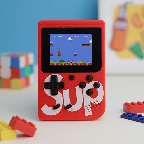 Image of Oye Happy - Retro Gaming Console with Built-in Classic Games | 90s Style TV Video Game System for Kids & Adults | Mario-Style Old School Gaming | AV Output | Perfect Nostalgic Gift for Gamers