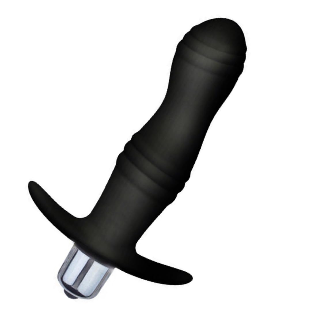 Vibrating Anal Beads Butt Plug Silicone Anal Plug Vibrator with 10 Vibration Modes Graduated Design Waterproof Prostate Stimulator