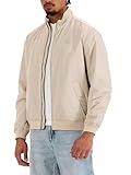 Redbridge Veste demi saison légère pour homme avec col montant et fermeture éclair, veste de loisirs pour le printemps et l'automne, beige, S